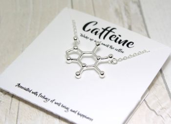 Caffeine Molecule Necklace, 6 of 7