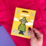 Moomin Snufkin Sew On Patch, thumbnail 1 of 2