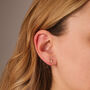 Crescent Moon Stud Earrings, thumbnail 1 of 2