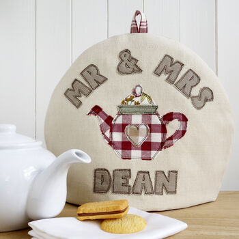 Personalised 40th Ruby Anniversary Tea Cosy Gift, 2 of 12