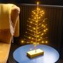 Pre Lit Table Top Christmas Tree Gold, thumbnail 1 of 3