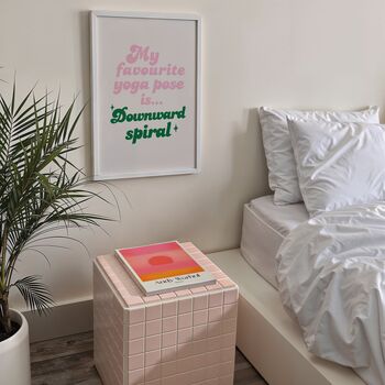 Favourite Yoga Pose Funny Quote Print, 2 of 3