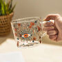 Vintage Bohemian Boho Style Glass Cup, thumbnail 8 of 9