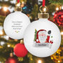 Santa Bauble With Name And Message, thumbnail 1 of 3