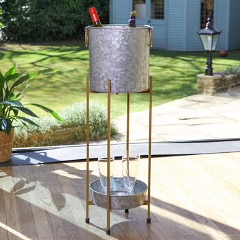 Celebration Standing Ice Bucket With Tray, 3 of 7