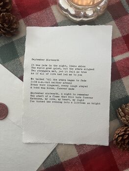 A5 Personalised Christmas Typewriter Letter, 3 of 5