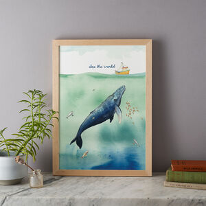 'Sea The World' Print By Mister Peebles