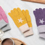 Star Knitted Gloves, thumbnail 3 of 7