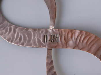 7th Anniversary Gift Copper Infinity Sculpture, 8 of 12