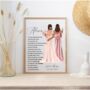 Personalised Maid Of Honour From Bride Print, thumbnail 1 of 4