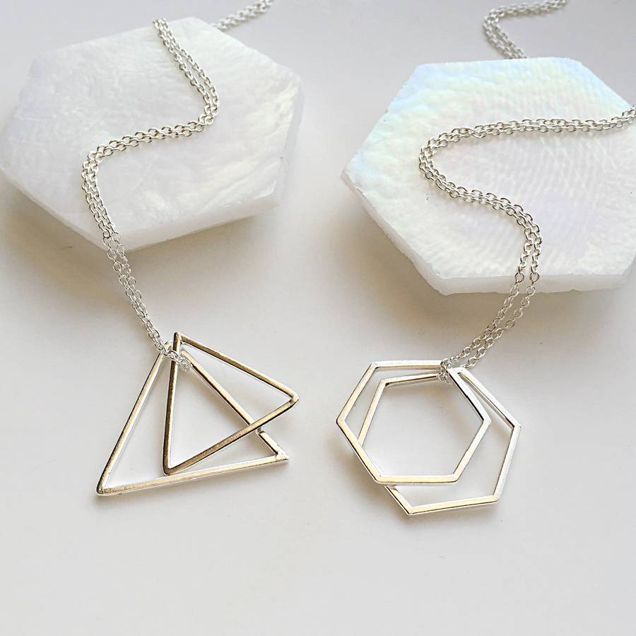 Geometric Necklace By Sophie Jones Jewellery | notonthehighstreet.com