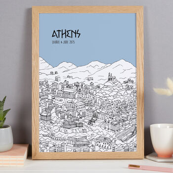 Personalised Athens Print, 6 of 10