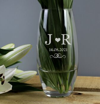 Personalised Monogram Bullet Vase, 2 of 3