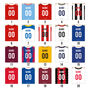 Team Colours Football Shirt Framed Print, thumbnail 4 of 4