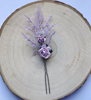 Lilac Flower Hair Pin, 2 of 4