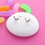 Petite Bear Head Stud Earrings, thumbnail 1 of 2