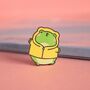 Kissing Frog Enamel Pin, thumbnail 5 of 5