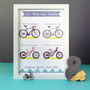Personalised Cycling Family Print, thumbnail 2 of 12