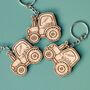 Personalised Tractor Keyrings – Farm Party Bag Favours For Children, thumbnail 4 of 6