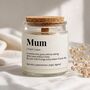 Mum Thank You Gifts Scented Candle, thumbnail 1 of 6