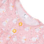 Girls Pink Bunny Cotton Short Pyjama Set, thumbnail 2 of 4