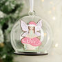 Wooden And Glass Personalised Santa Bauble, thumbnail 3 of 4
