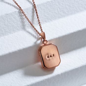 Personalised Rectangle Locket Necklace, 7 of 11