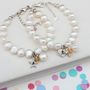 Pearl And Birthstone Christening Bracelet, thumbnail 7 of 9