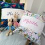 Multi Coloured Dinosaur Name Cushion, thumbnail 7 of 8