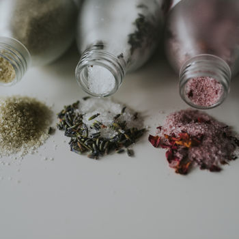 Luxury Natural Aromatherapy Baths Salts Gift Set, 8 of 9
