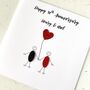 Personalised 40th Wedding Anniversary Card Ruby, thumbnail 3 of 4