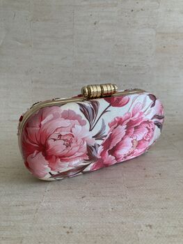 Pink Floral Handcrafted Clutch Bag, 7 of 10
