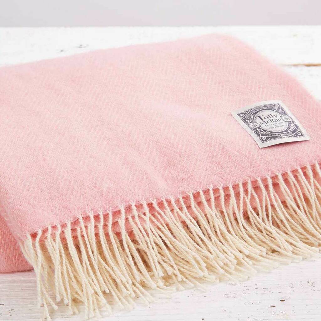 Old Rose Chunky Blanket By Tolly McRae