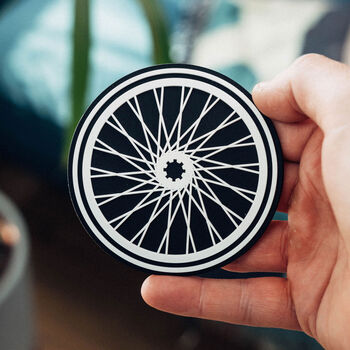 Cyclists Gifts Bike Wheel Coaster Set Of Four, 7 of 8