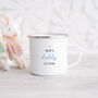 Personalised Daddy Est Enamel Mug Gift From Baby, thumbnail 5 of 5