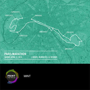 Personalised Paris Marathon Poster, 7 of 12