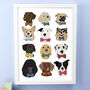 Dogs In Bow Tie Print, thumbnail 1 of 2
