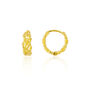 Twisted Bead Earring In Sterling Silver Gold Vermeil, thumbnail 6 of 7