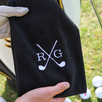Personalised Golf Clubs Towel Accessories For Trolley, 3 of 5