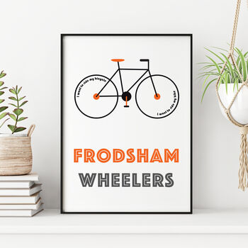 Personalised Cycling Club Print, 3 of 12