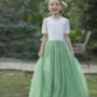 Bonnie In Apple Green ~ Party Or Flower Girl Dress, thumbnail 1 of 7