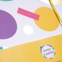 Rainbow Notebook |Elastic Enclosure |Confetti Pattern, thumbnail 4 of 7