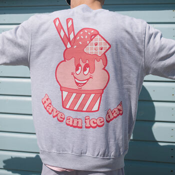 Have An Ice Day Men's Ice Cream Graphic Sweatshirt, 4 of 4