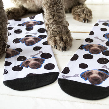 Personalised Dog Pet Photo Socks, 5 of 5
