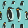 Penguin Wrapping Paper X Two Sheets, thumbnail 1 of 2