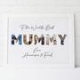 Printable Personalised Photograph Mummy Word Print, thumbnail 1 of 3