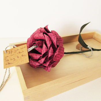Will You Marry Me? Proposal Origami Rose, 3 of 5
