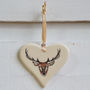 Stag Ceramic Heart, thumbnail 2 of 3