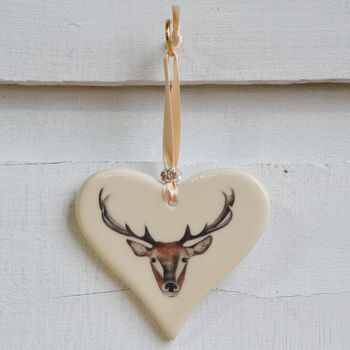 Stag Ceramic Heart, 2 of 3