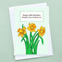 'Daffodils' Personalised Birthday Card, thumbnail 3 of 5